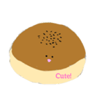 顔のバランスが悪いパン（個別スタンプ：5）