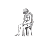 科学の麻雀部活動（個別スタンプ：15）