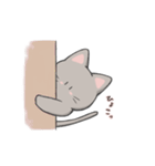 灰色のミミねこ（個別スタンプ：23）