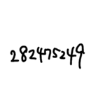 ぴったり数字の奇跡(10乗編)（個別スタンプ：8）