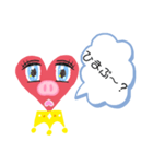 ハートぶー（個別スタンプ：8）