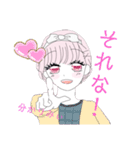 ピン女のみ（個別スタンプ：9）