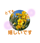 花の丁寧な言葉（個別スタンプ：7）
