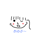 シンプル普段使いの女の子（個別スタンプ：8）