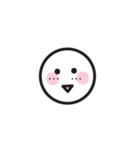 丸顔のスタンプ（挨拶など）（個別スタンプ：22）