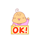 くせ毛ベビー①（個別スタンプ：3）