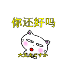 良く使う言葉 中国語簡体字日本語訳付（個別スタンプ：8）