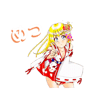 頑張る巫女お姉さん15（個別スタンプ：1）