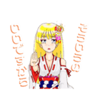 頑張る巫女お姉さん15（個別スタンプ：8）