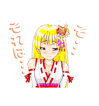 頑張る巫女お姉さん15（個別スタンプ：13）