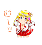 頑張る巫女お姉さん15（個別スタンプ：15）
