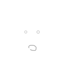 ミリ単位まで現す顔文字2（個別スタンプ：3）