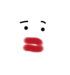 ミリ単位まで現す顔文字2（個別スタンプ：7）