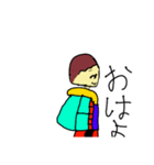オリジナルキャラの横顔スタンプ（個別スタンプ：8）