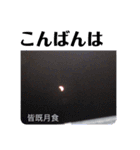 写真で「こんばんは」3（個別スタンプ：9）