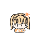可愛い女の子達の日常スタンプ（個別スタンプ：1）