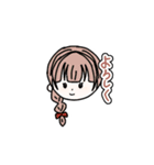 可愛い女の子達の日常スタンプ（個別スタンプ：4）
