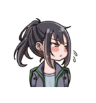 ポニーテール少女（個別スタンプ：1）
