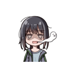 ポニーテール少女（個別スタンプ：2）