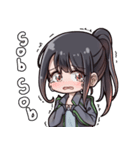 ポニーテール少女（個別スタンプ：6）