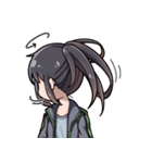 ポニーテール少女（個別スタンプ：7）