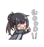 ポニーテール少女（個別スタンプ：8）