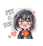 ポニーテール少女（個別スタンプ：9）