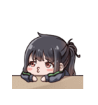 ポニーテール少女（個別スタンプ：11）