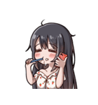 ポニーテール少女（個別スタンプ：17）