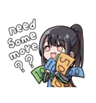 ポニーテール少女（個別スタンプ：24）