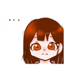 茶髪の可愛いパーカーちゃん（個別スタンプ：6）