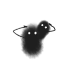 体で伝えるオバケのBLÅCKくん（個別スタンプ：16）