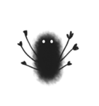 体で伝えるオバケのBLÅCKくん（個別スタンプ：20）