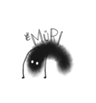 体で伝えるオバケのBLÅCKくん（個別スタンプ：21）