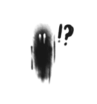 体で伝えるオバケのBLÅCKくん（個別スタンプ：30）