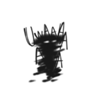 体で伝えるオバケのBLÅCKくん（個別スタンプ：31）