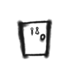 体で伝えるオバケのBLÅCKくん（個別スタンプ：32）