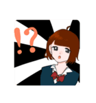 制服の女の子たち（個別スタンプ：1）