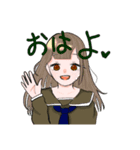 制服の女の子たち（個別スタンプ：2）
