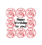 キジトラ 猫 日本語・英語・台湾語（個別スタンプ：40）