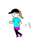 女の子のかわいい日常スタンプ（個別スタンプ：35）