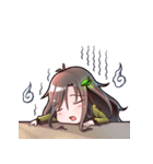 ロングヘア少女（個別スタンプ：6）