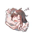 ロングヘア少女（個別スタンプ：8）