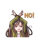ロングヘア少女（個別スタンプ：14）