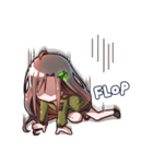 ロングヘア少女（個別スタンプ：17）