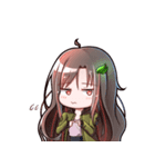 ロングヘア少女（個別スタンプ：21）