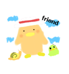 かわいい  癒し  キャラクター かもどん（個別スタンプ：2）