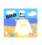 かわいい  癒し  キャラクター かもどん（個別スタンプ：6）