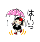 ひま子ちゃん301 雨の日スタンプ。（個別スタンプ：7）