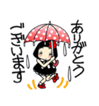 ひま子ちゃん301 雨の日スタンプ。（個別スタンプ：16）